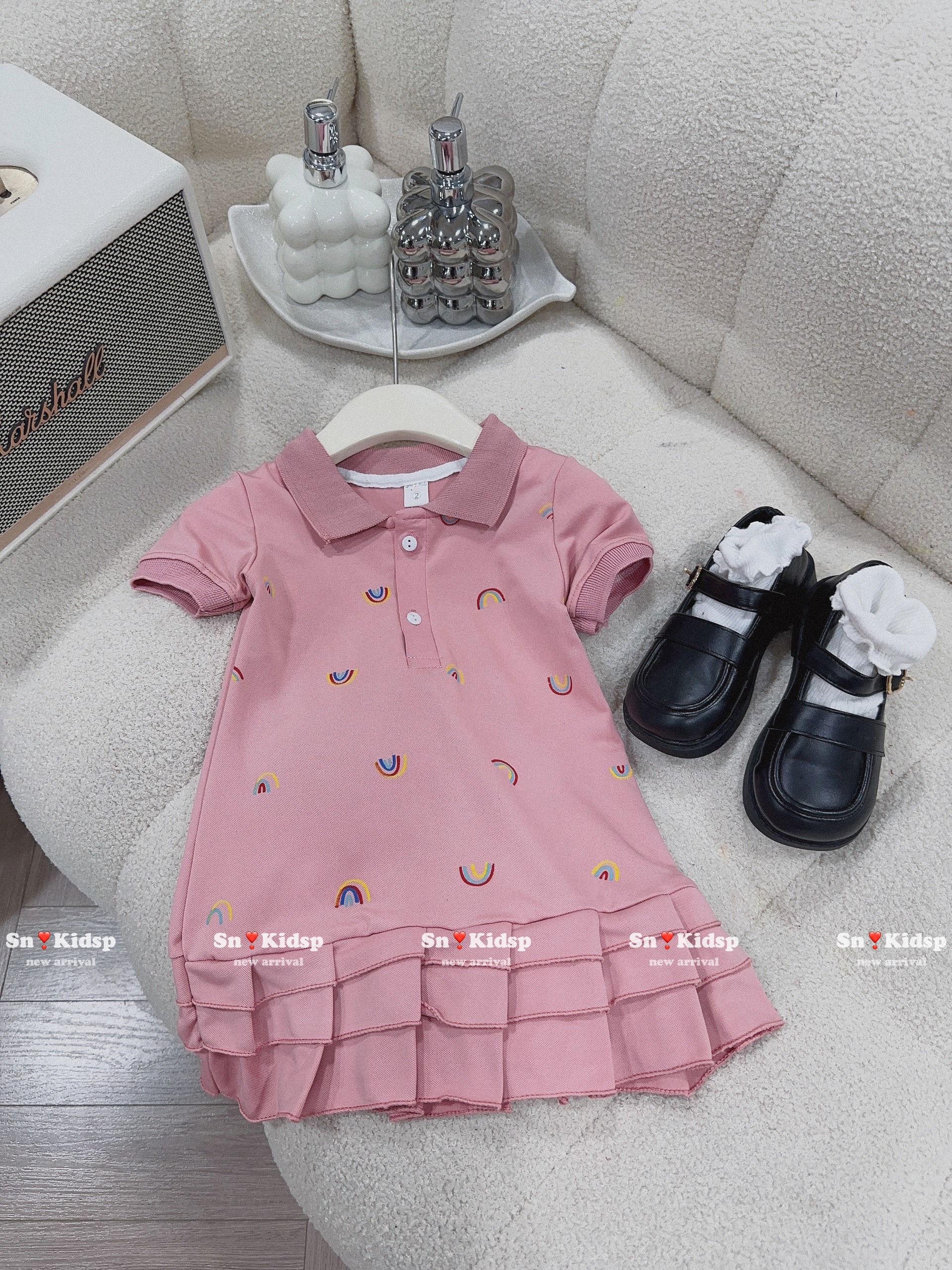 Váy polo mẫu đuôi cá cho bé gái