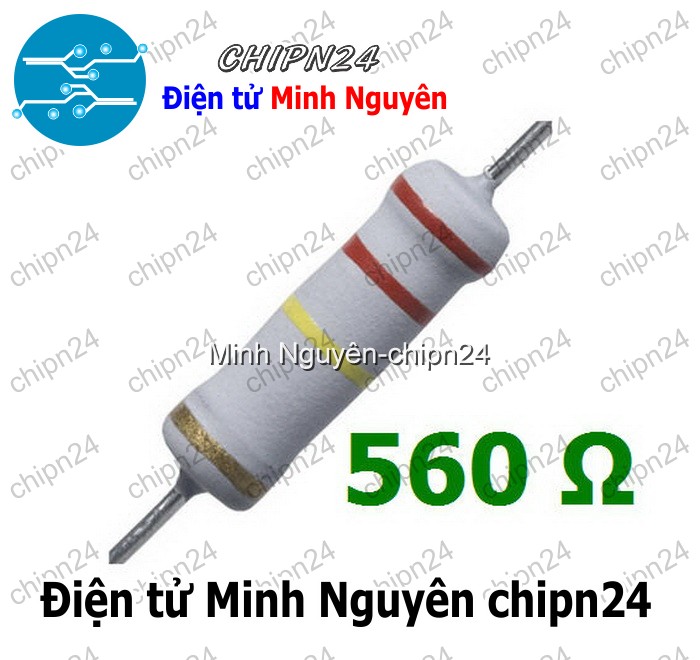 [5 con] (F146) Điện Trở 560R 2W