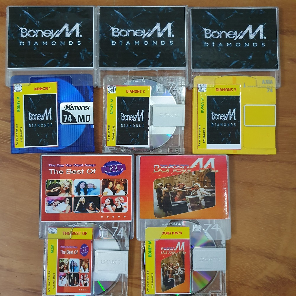 [MDCD] Bộ 5 Đĩa MD Quốc Tế BoneyM nổi tiếng - Đĩa MD Mini Disc