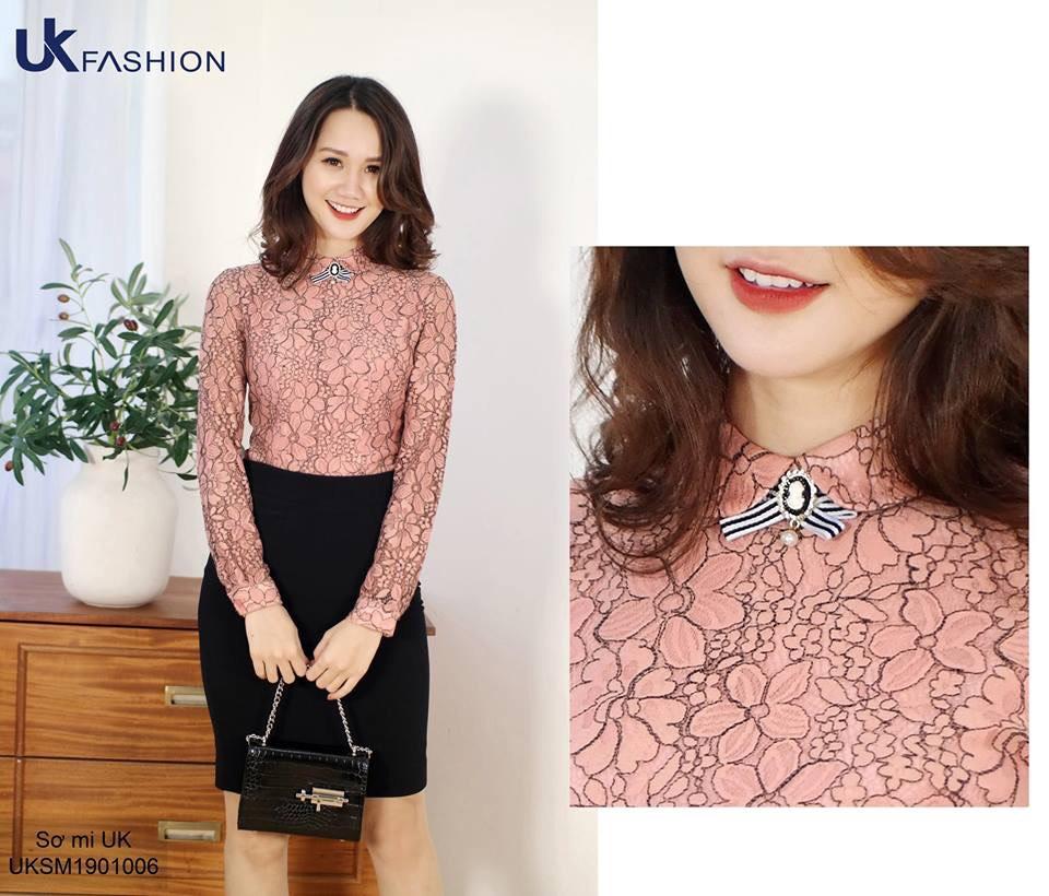 Sơ mi ôm hoa ren cao cấp SM99 hàng cao cấp