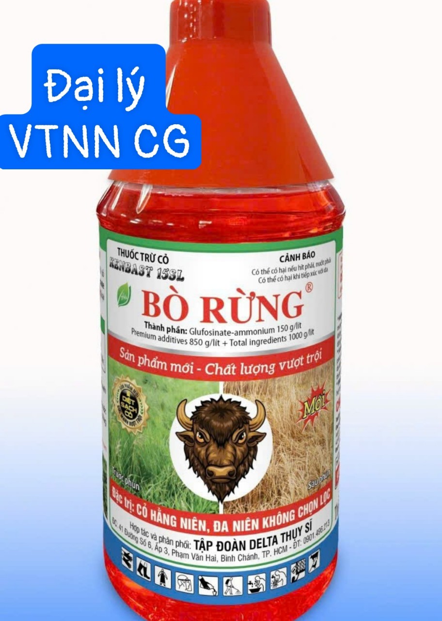 Thuốc trừ cỏ trâu rừng đen bò rừng combo 5 chai nước đỏ -đậm đặc hơn