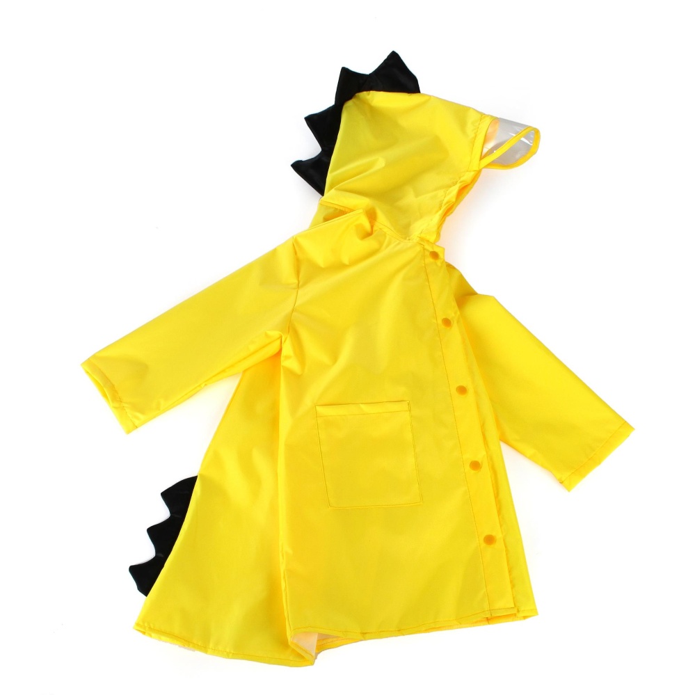 Yellow Dinosaur Raincoat for Children