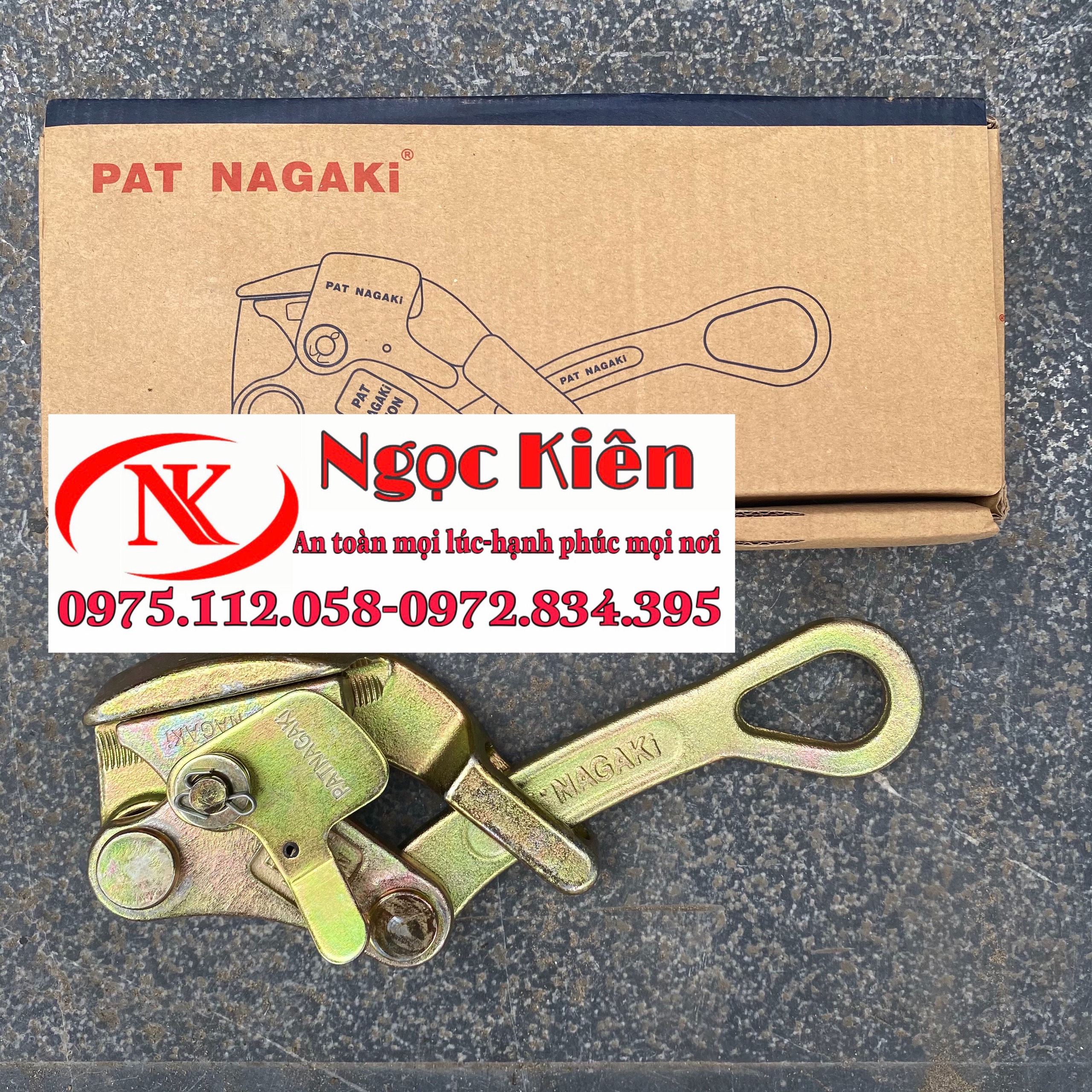 Cóc kẹp cáp 1 tấn ngk