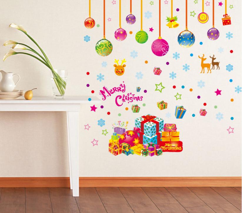 Decal trang trí đêm giang sinh sắc màu cho bé