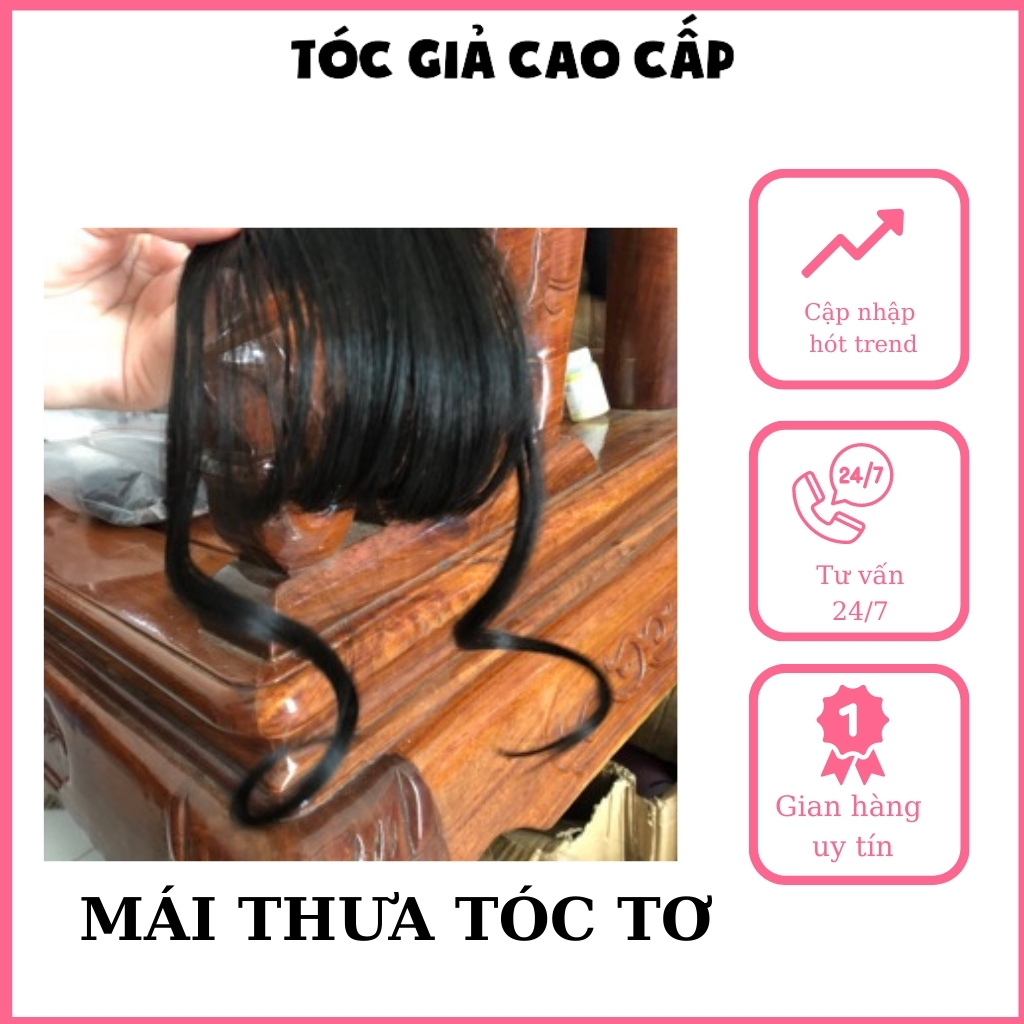 Tóc mái giả ❤️FREESHIP❤️ Tóc mái thưa bát xoăn