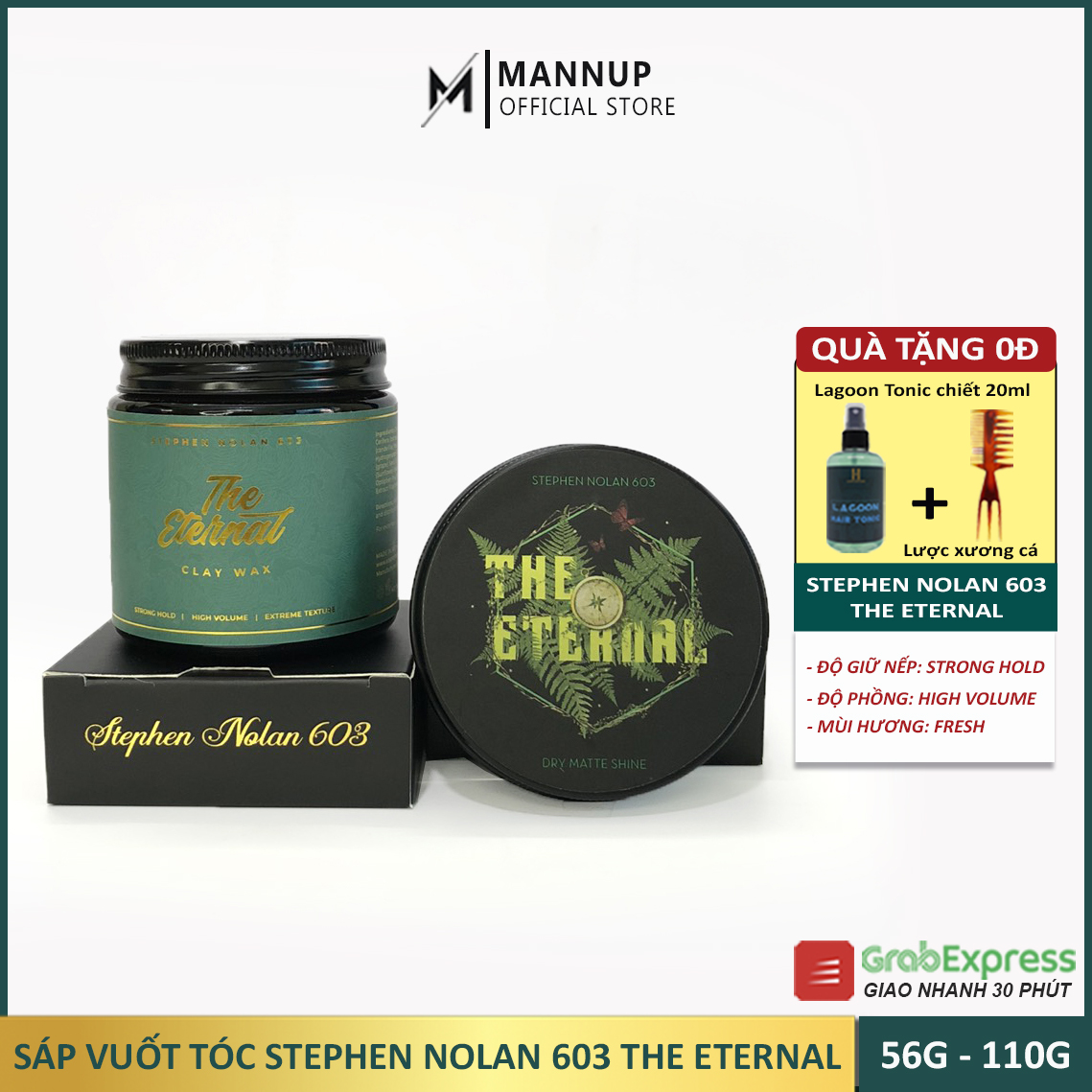 [HCM]Sáp Vuốt Tóc Stephen Nolan 603 First Time, The Second, The Eternal Dark Time 110g