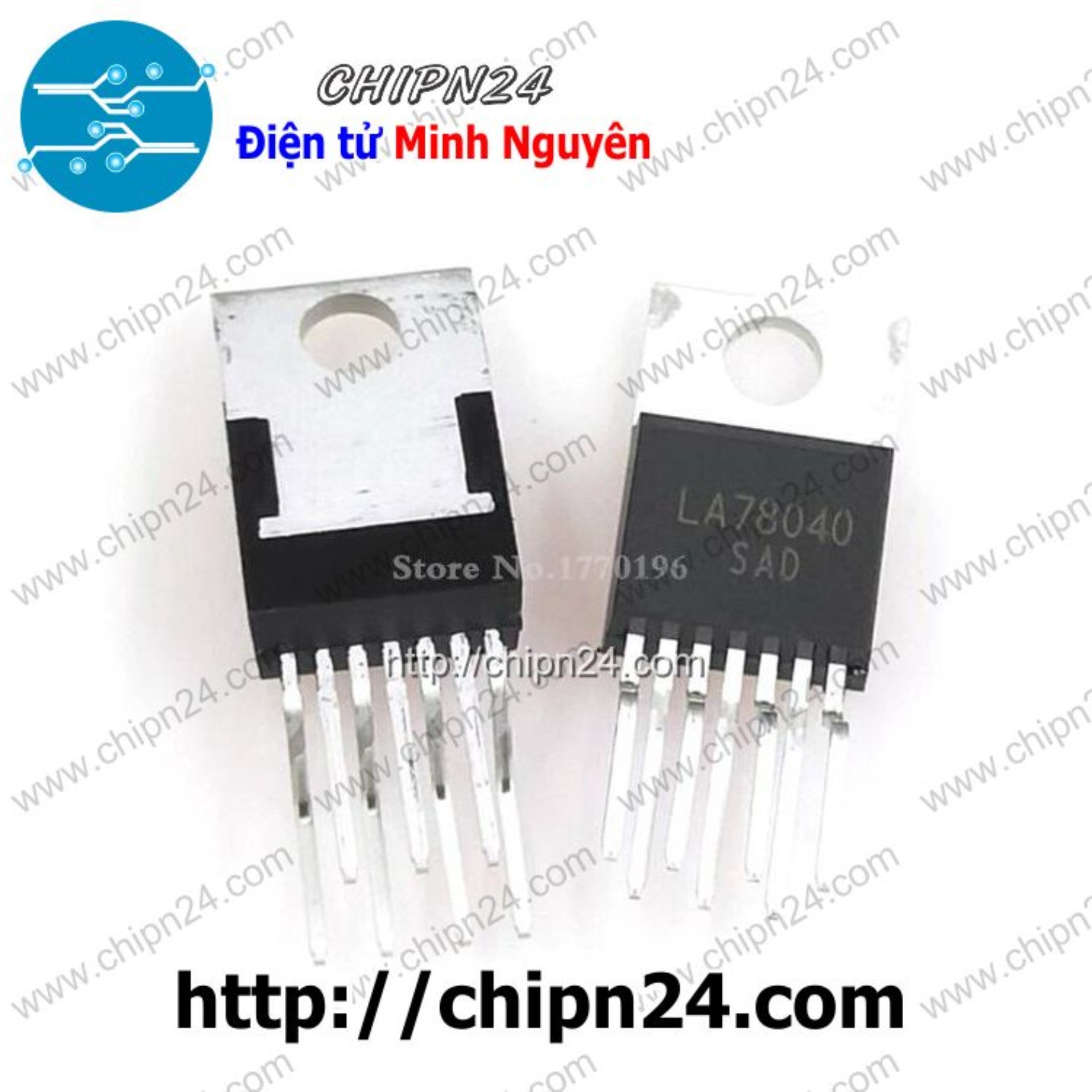 [2 con] (DIP) IC LA78040 TO-220-7 (LA78040B 78040)