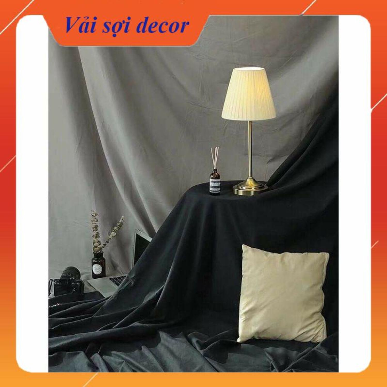 (Background màu đen ,ghi) phông nền chụp ảnh vải ,  vải decor sản phẩm
