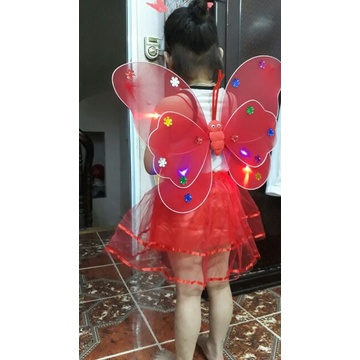 Bộ hóa trang Cánh bướm Cánh tiên kèm Váy phát sáng Trung Thu Noel