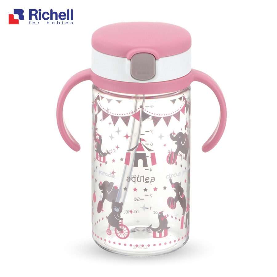 [Mẫu mới] Cốc ống hút Richell 200ml/320ml cho bé