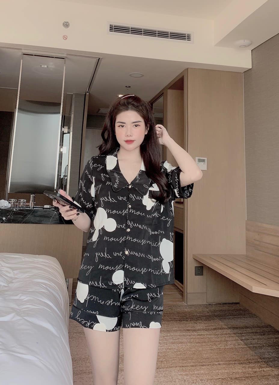 Đồ Pijama Cánh Dơi Siêu Hot Chất Lụa Mango