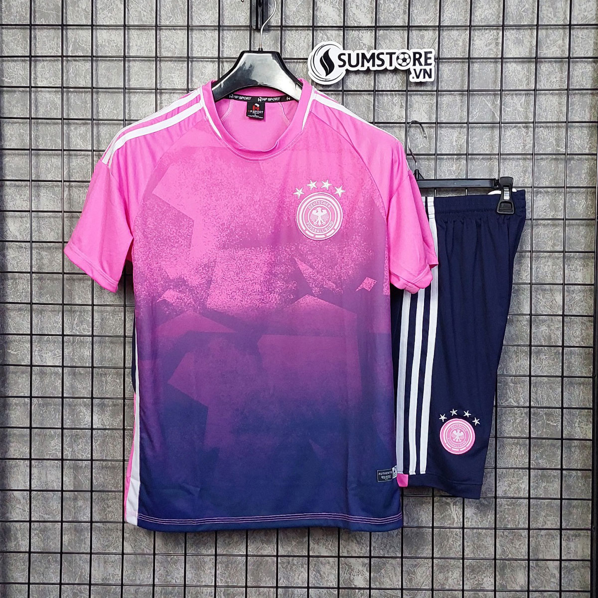 [HCM]Áo Bóng Đá Đội Tuyển Đức Hồng 2023 Vải Thun Lạnh Cao Cấp