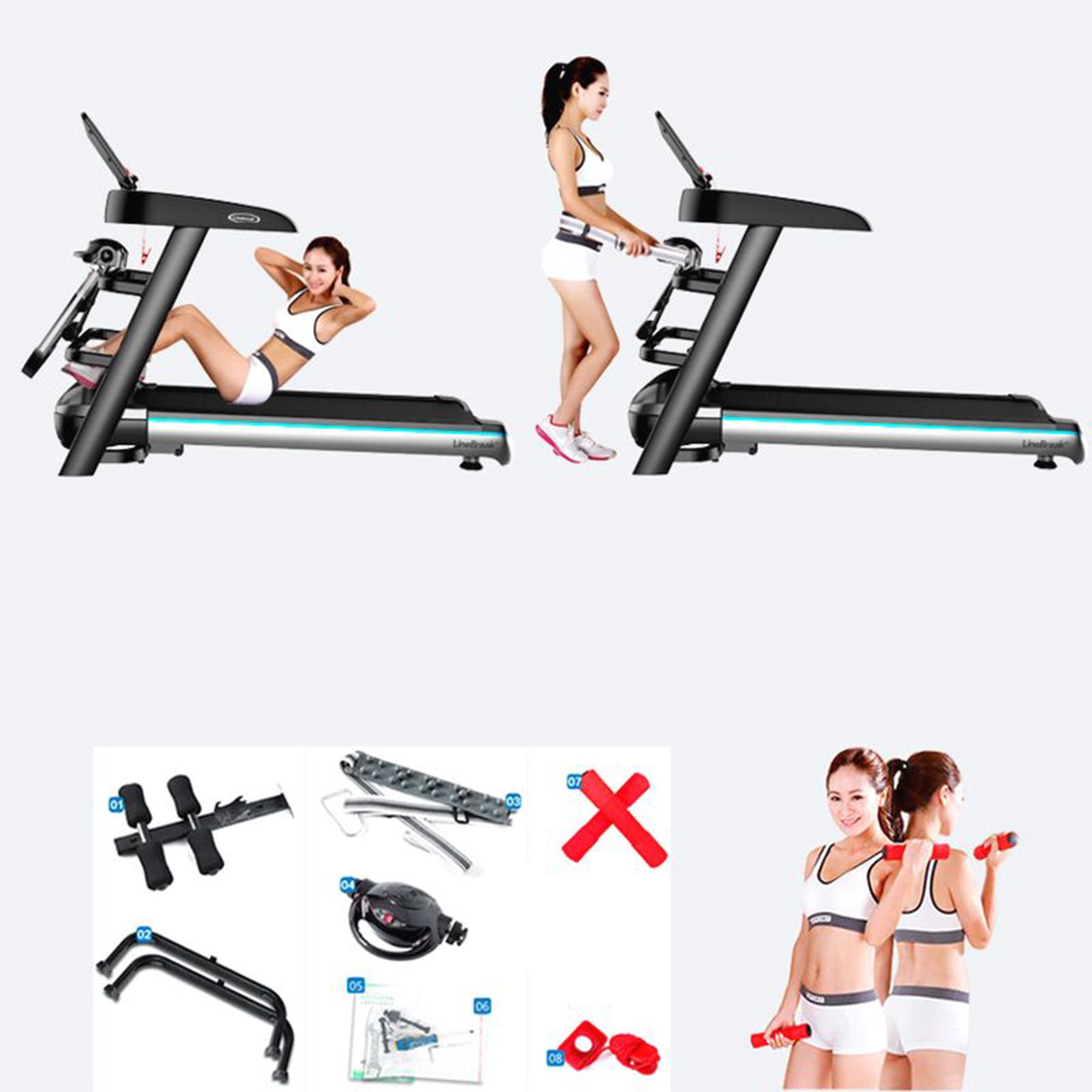 [HCM]Máy chạy bộ đa năng gấp gọn LineBreak 6202A6 - 1.5HP