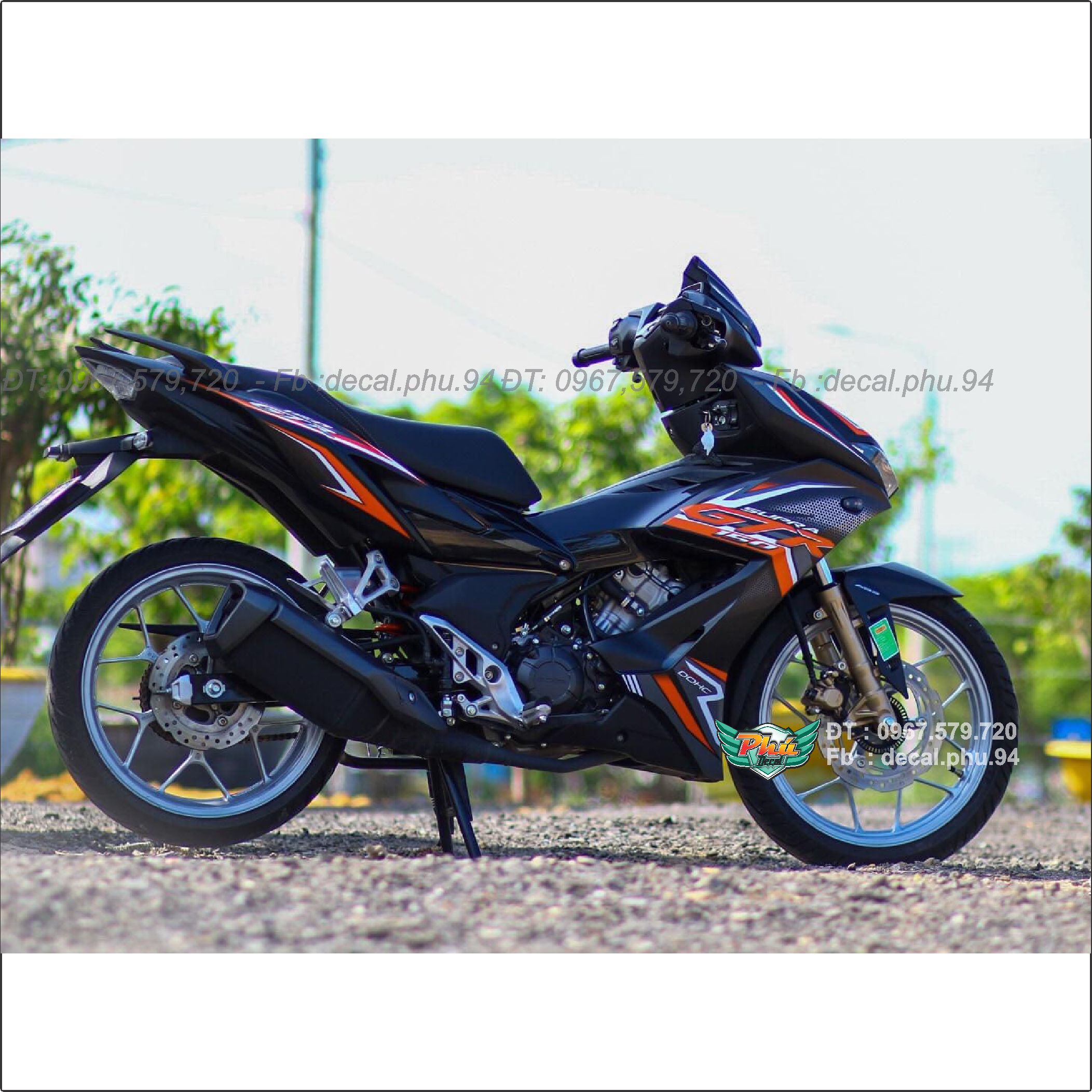 Tem rời Winner X GTR cam đen 2021 (K)