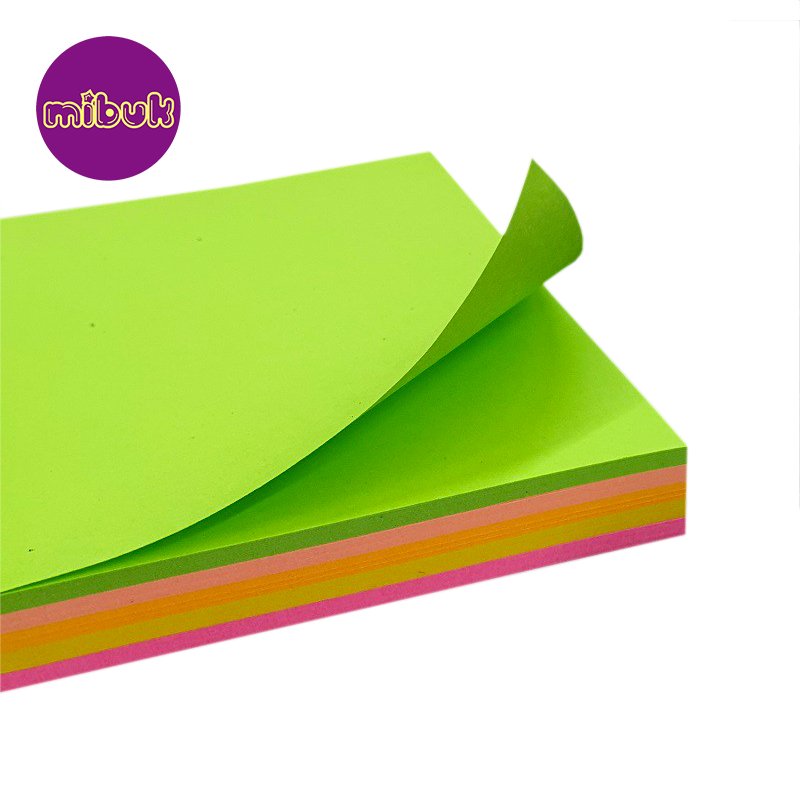 Giấy note 3x3 100 tờ 5 màu nổi bật 76x76 mm