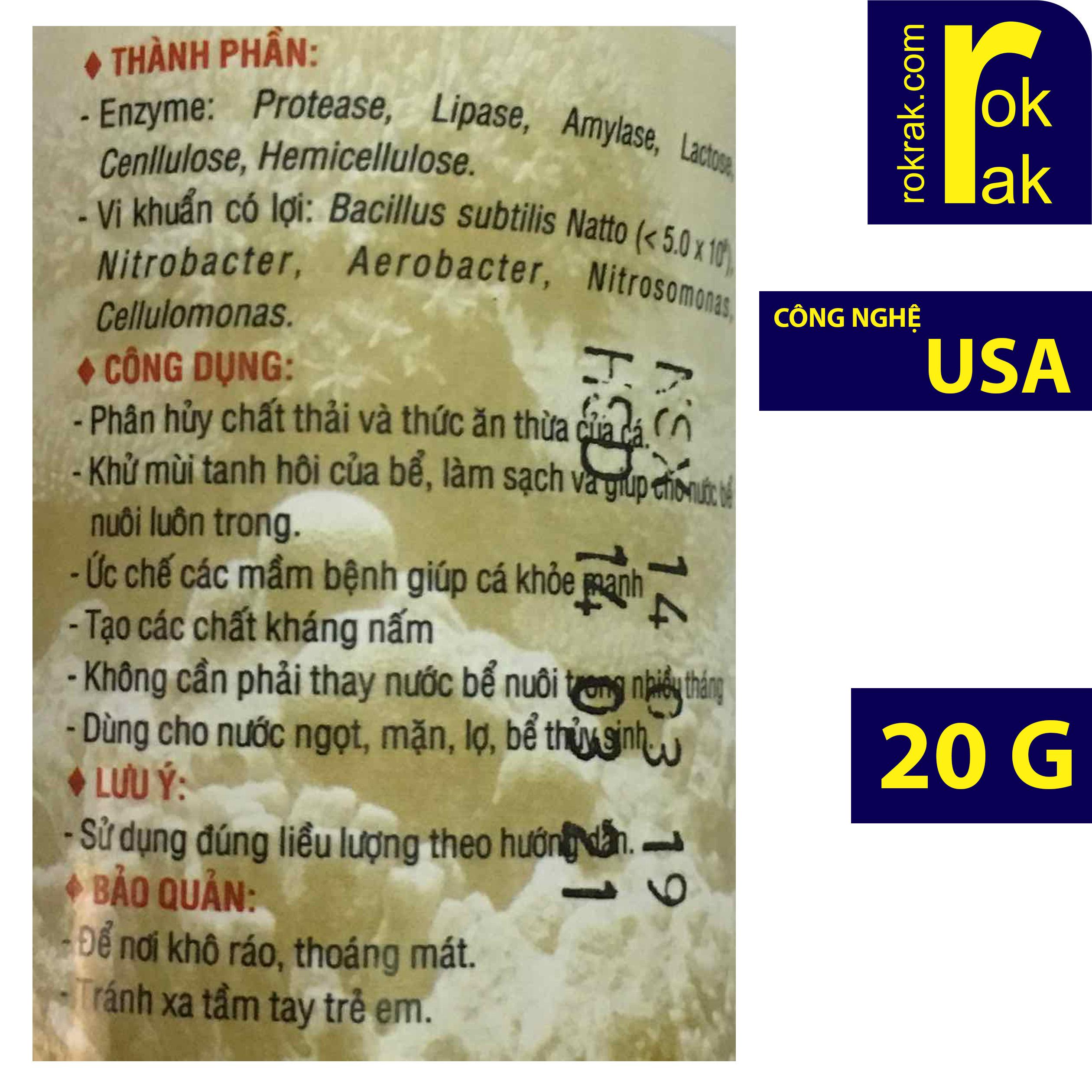 [HCM]Men vi sinh Compozyme cấy lọc bể cá cảnh