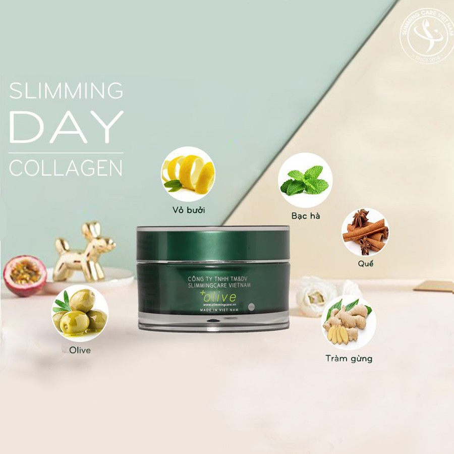 Kem tan mỡ Slimming Day Collagen có đai nịt