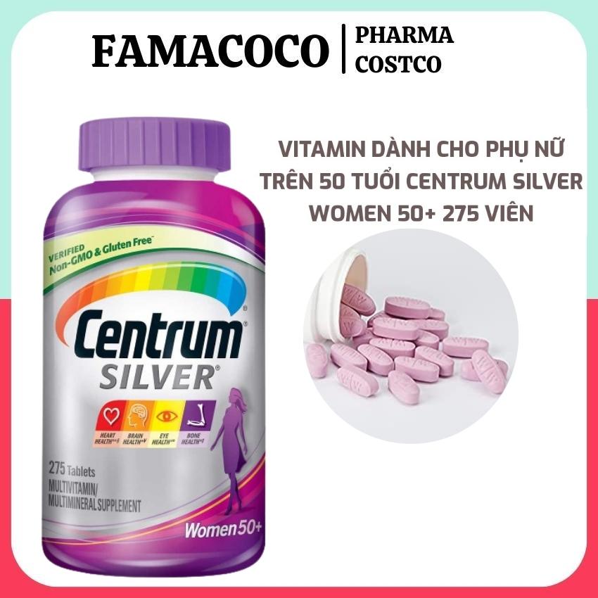 HCM Viên Vitamin Centrum Silver Women 50+ Bổ sung vitamin tổng hợp và