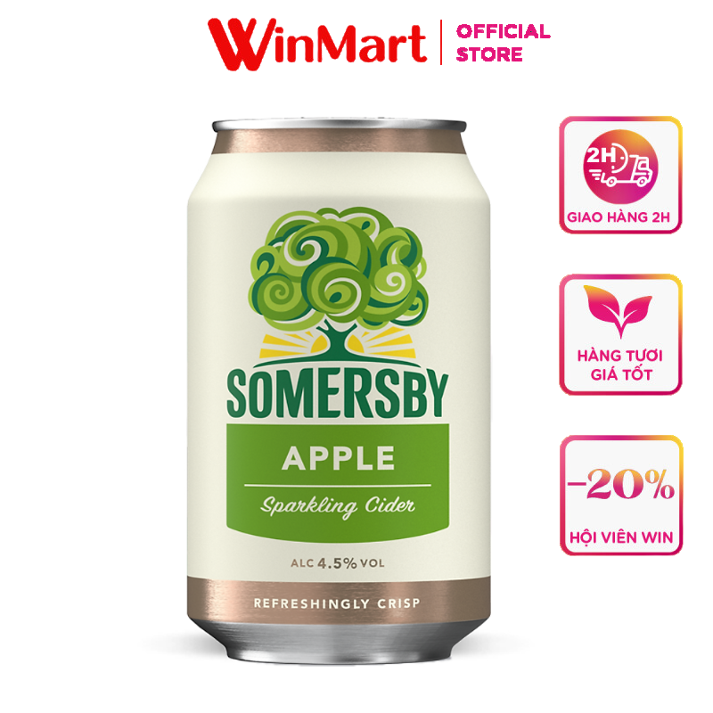 - Nước táo lên men Somersby Apple lon 330ml