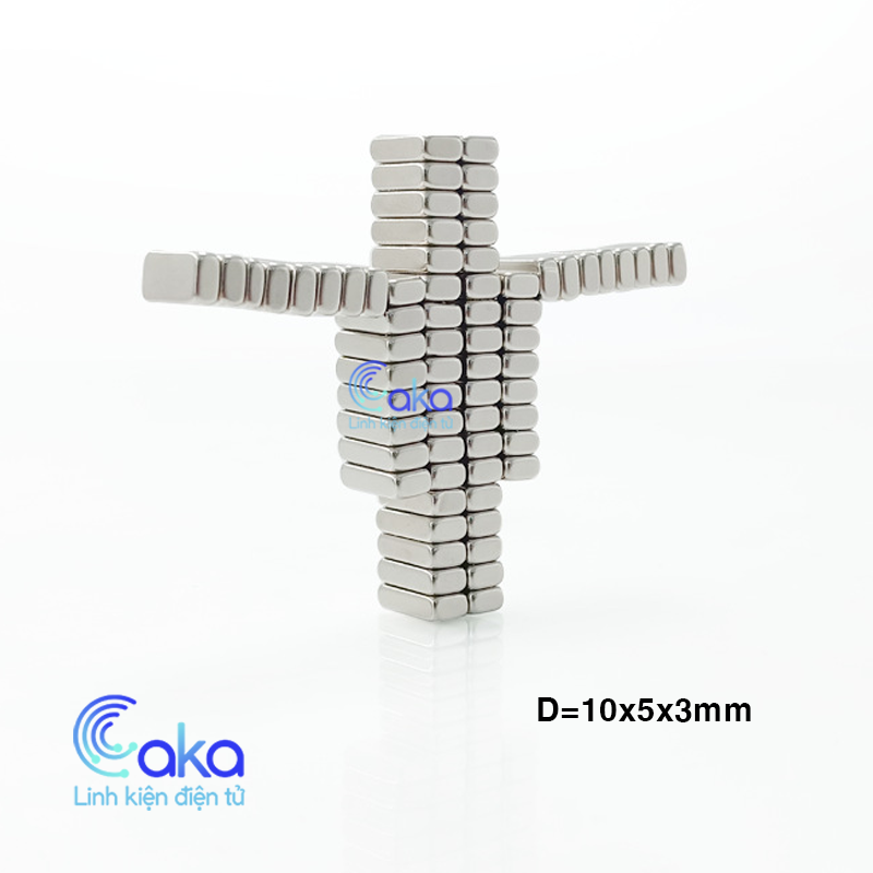 Nam châm đất hiếm 10x5x3, nam châm vĩnh cửu