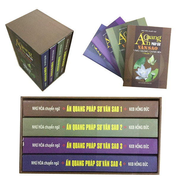 Sách -bộ 4 quyển ấn quang pháp sư văn sao - tăng quảng chánh biên