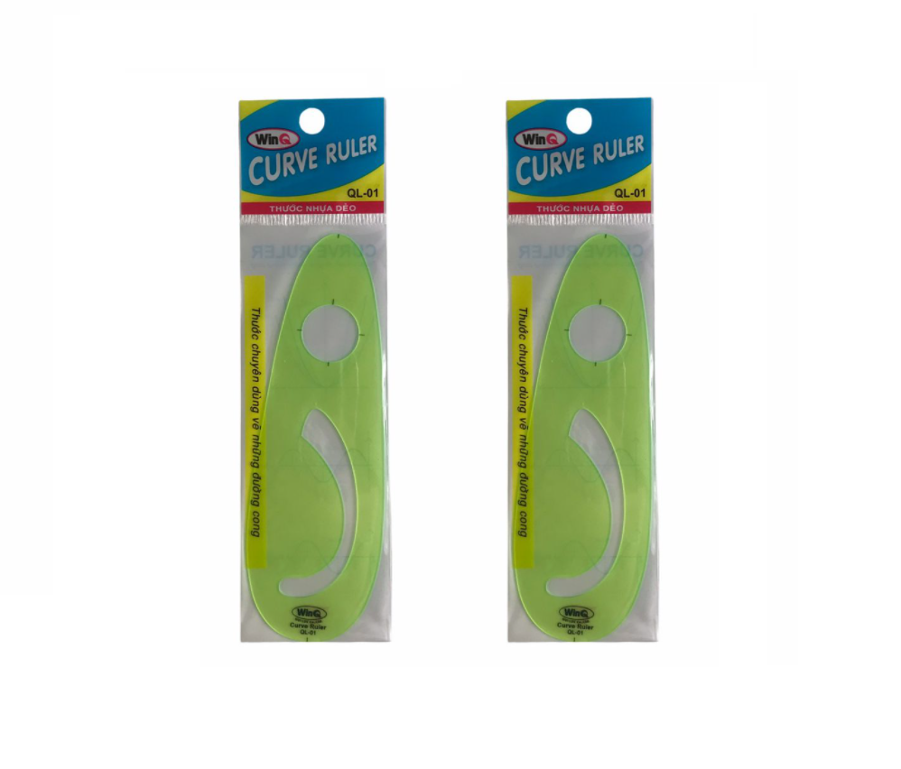 BỘ 2 Thước vẽ đường cong PARABOL 1 WINQ QL-01