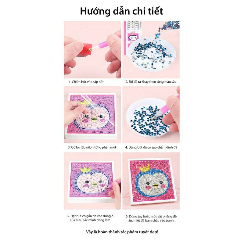Tranh đính đá chân dung BTS (có nhận đính hộ)
