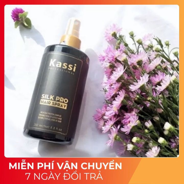 Xịt dưỡng ,nước xịt dưỡng KASI 250ml chai màu đen dưỡng mềm ,phục hồi hư tổn cho tóc uấn ,duỗ nhuộm