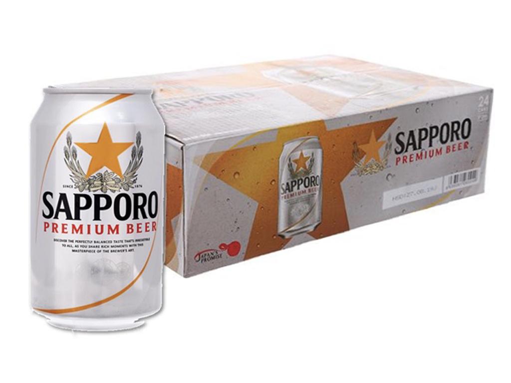 Sapporo 330ml x 24 cans beer