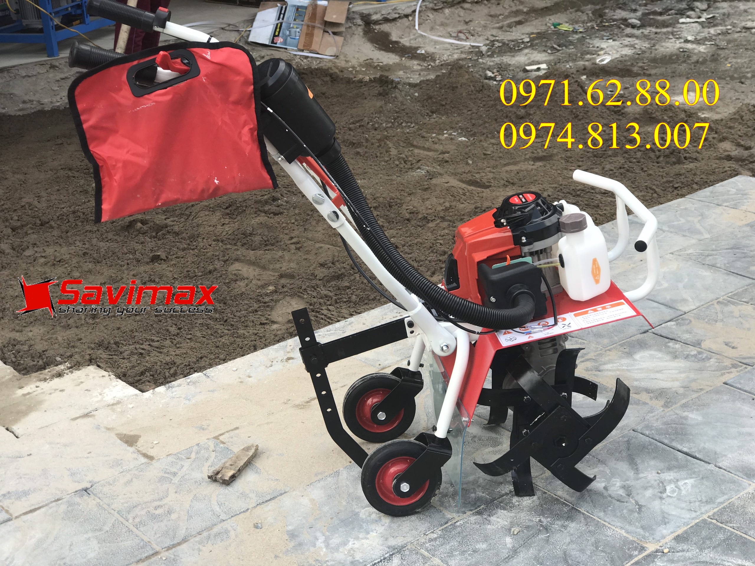 [Trả góp 0%]Máy xới đất mini làm vườn chạy xăng pha nhớt