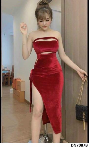 Đầm body cúp ngực thắt nơ sexy