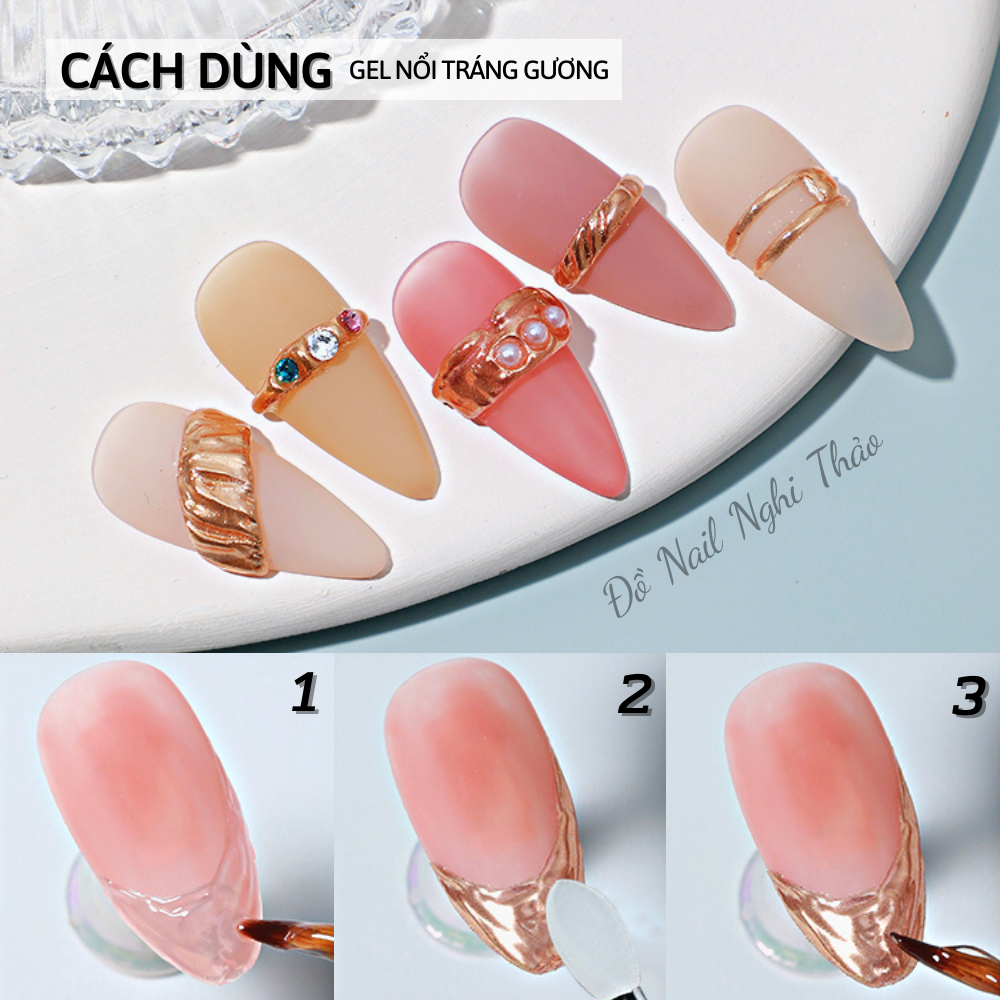Cọ chà tráng gương silicon nail