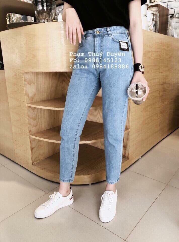 Quần baggy jean nữ thời trang cao cấp luly fashion ms3031