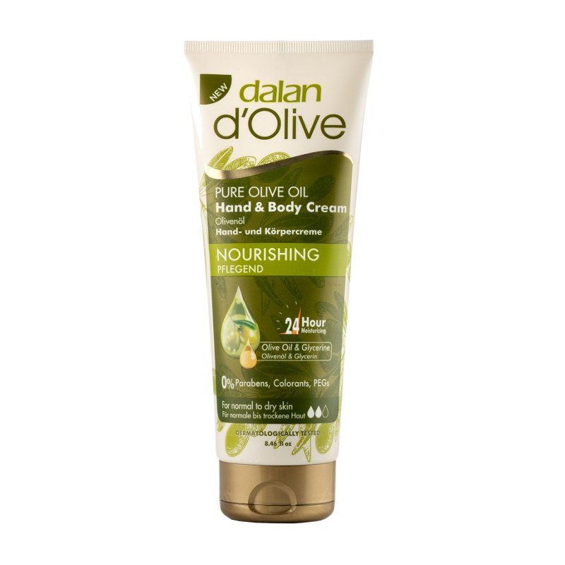 Kem Dưỡng Da Tay Và Toàn Thân Từ Dầu Olive Dalan D’Olive Pure Olive Oil Hand & Body Cream 250ml