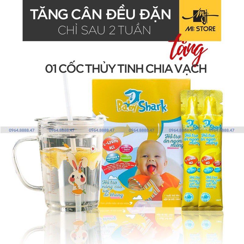[HCM]siro cá mập gold X2 tặng ly chia vạch