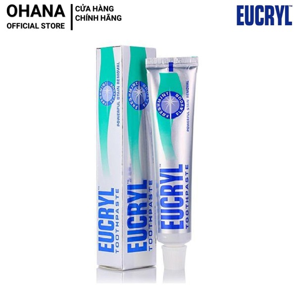 Kem Đánh Răng Làm Trắng Răng Hương Bạc Hà Eucryl Freshmint Toothpaste 62g cao cấp