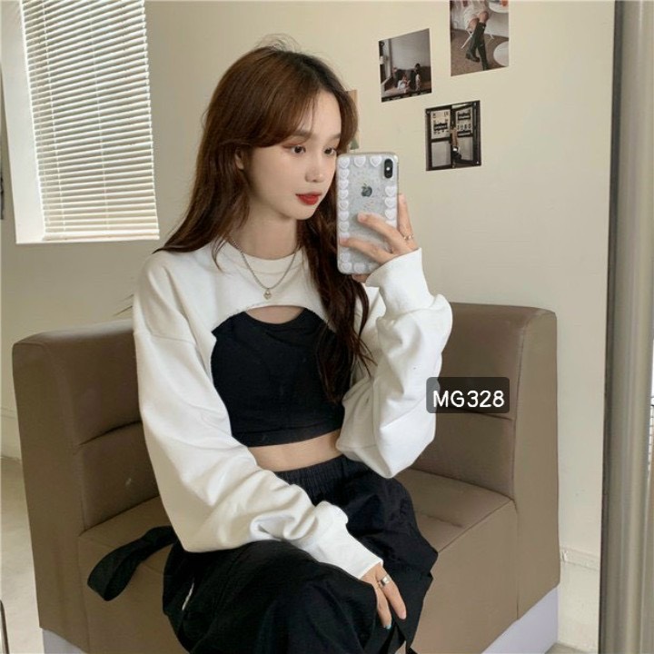 SET QUẦN JOGGER + SET ÁO 2 MÓN CROPTOP CUT OUT