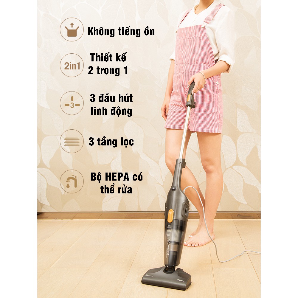 [HCM]Máy Hút Bụi Cầm Tay DEERMA DX115C