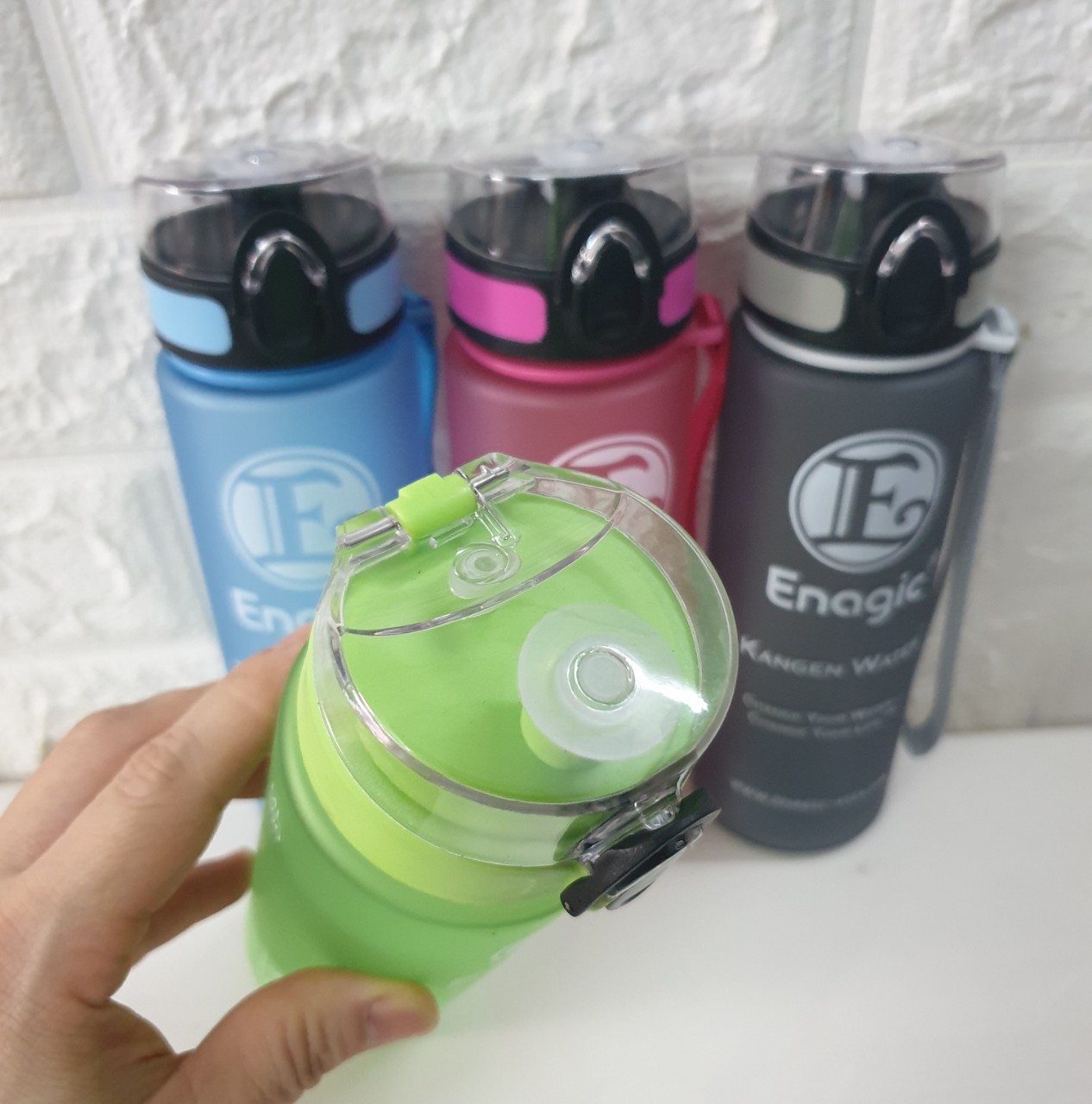 Bình Enagic 500ml Đựng Nước Ion kiềm Giữ Hydrogen (phù hợp với học sinh đi học)