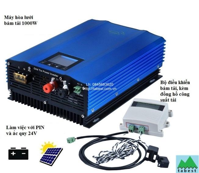 Máy hòa lưới điện mặt trời bám tải GT1000, LCD