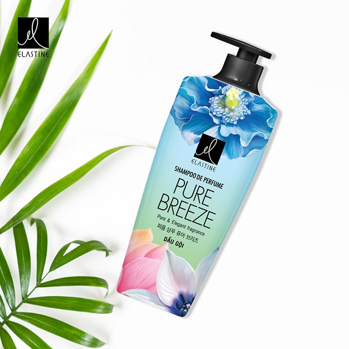 [HCM]Elastine - Dầu gội nước hoa  De Perfume Pure Breeze 600 ml