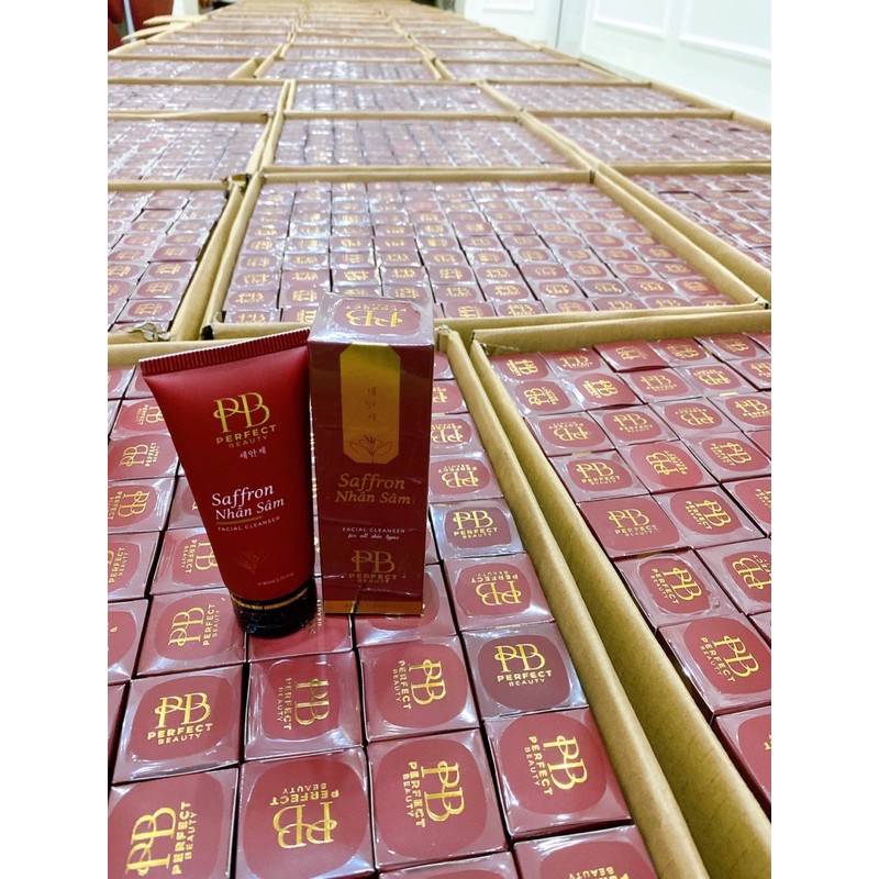 sữa rửa mặt nhân sâm saffron PB