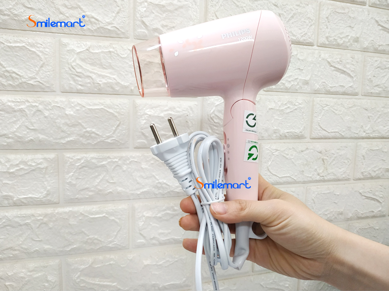[BH chính hãng 2 NĂM] Máy sấy tóc Philips BHC010/00 - Sấy nóng/lạnh, 1200W, Có thể gập gọn