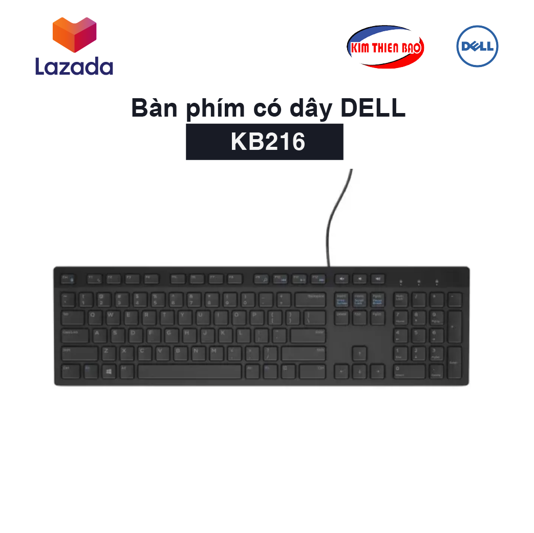 Bàn phím có dây Dell KB216 chính hãng