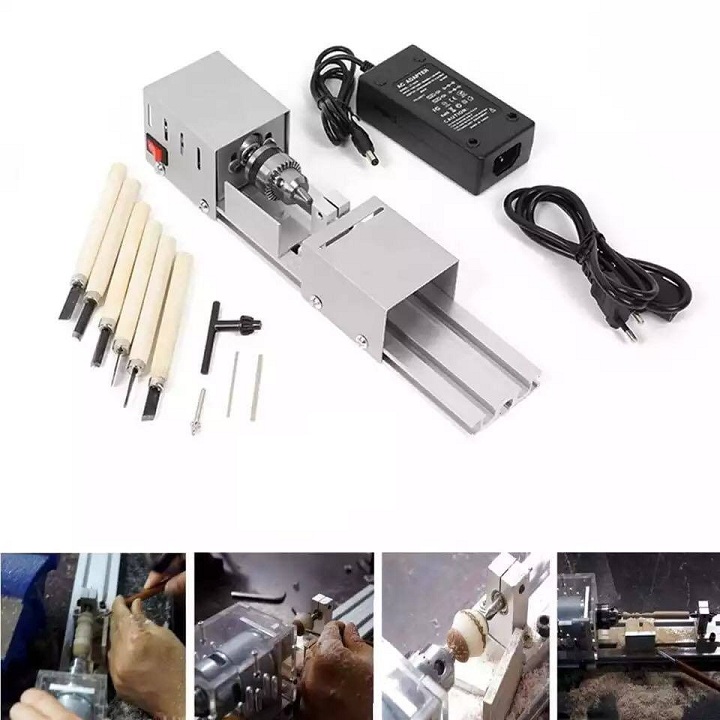 Máy đánh bóng mini để bàn- máy tiện gỗ
