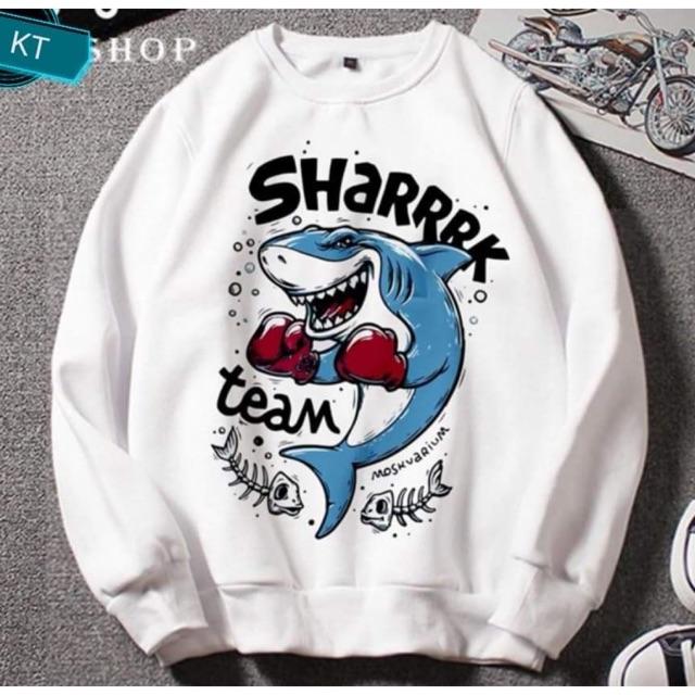 Áo thun cá mập SHARK bo gấu KTH0919