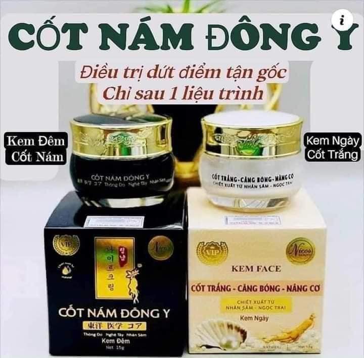 (MẪU MỚI) Cốt Nám Đông Y Nicos (Chính Hãng 100%)- Thanh Nhi (tặng sửa rữa mặt)