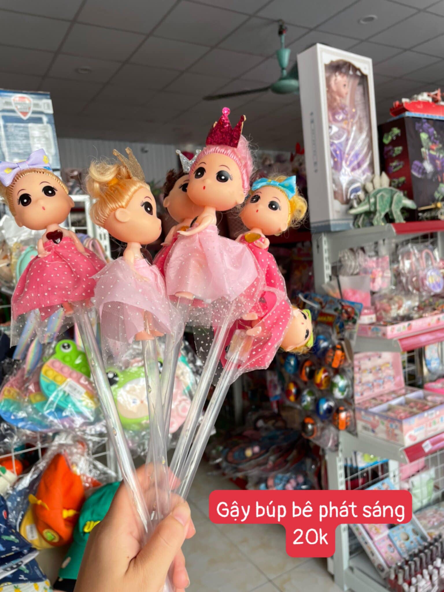 Gậy phát sáng búp bê chibi