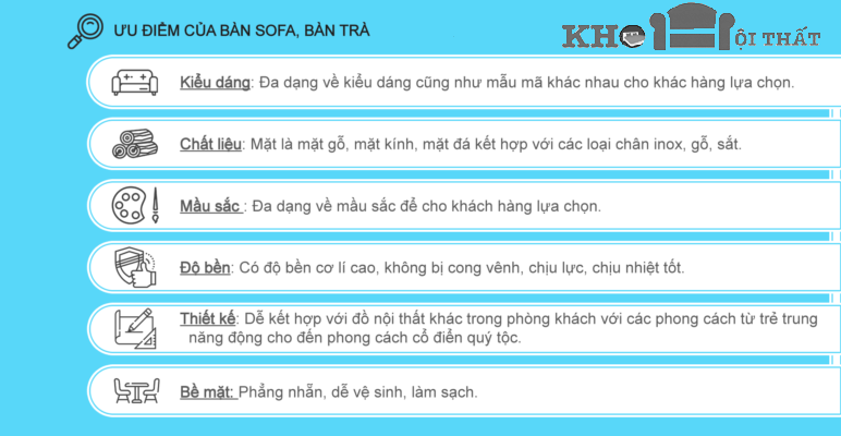 Bàn sofa kim cương mặt đá BTS-26