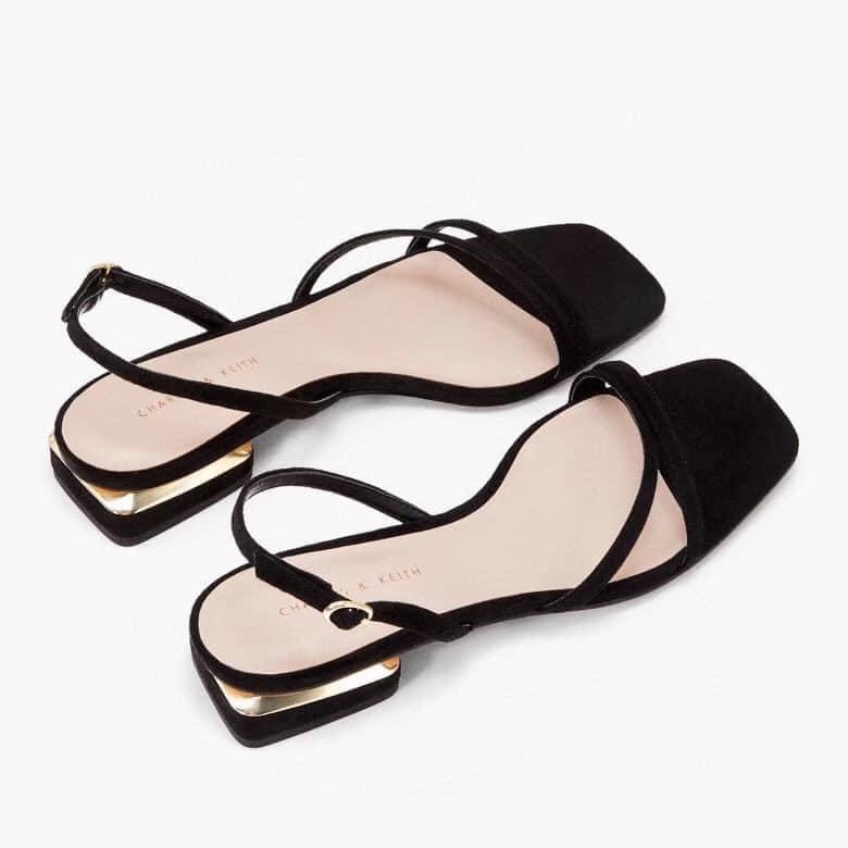 Dép sandal quai chéo gót 2p cao cấp